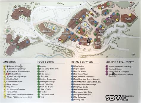 Snowmass Base Village Map Aspen Snowmass Real Estate