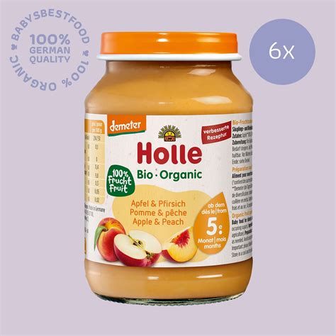 X G Holle Organic Jar Apple Peach