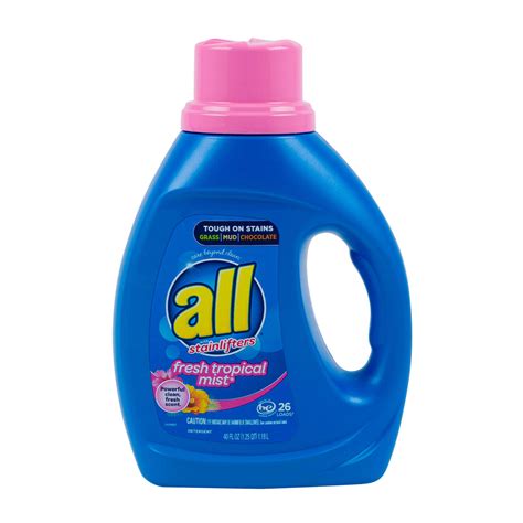 Wholesale All Fresh Tropical Mist Laundry Detergent 40oz