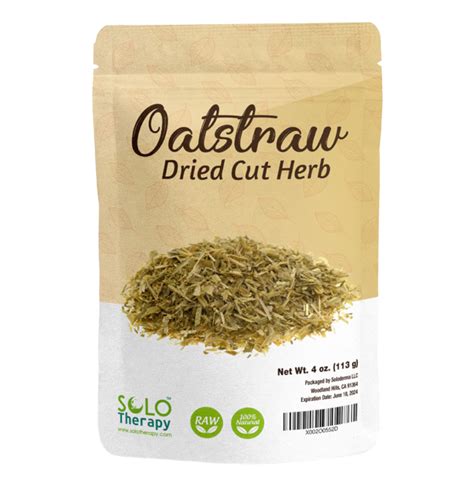 Oatstraw Dried Cut Herb 4 Oz Solo Therapy