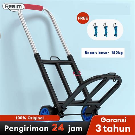 Jual SWPM1 150 Kg Troli Barang Lipat Hand Truck Folding Cart Silent