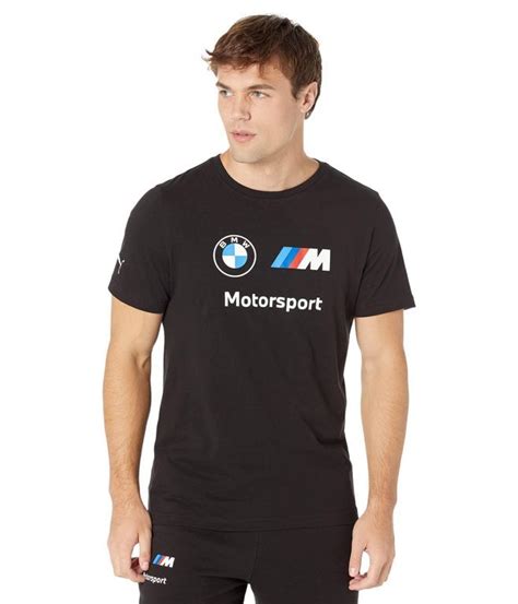 Puma Bmw M Motorsport Essentials Logo Tee T Shirt Normale Passform Bold