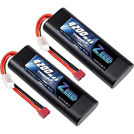 Zeee S Lipo Battery Mah V C Hard Case Rc Battery With Deans T