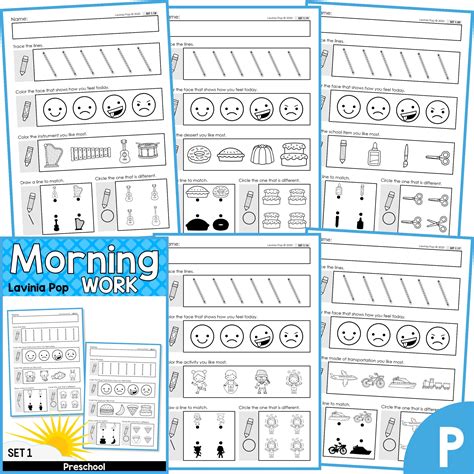 Preschool Morning Work Set 1