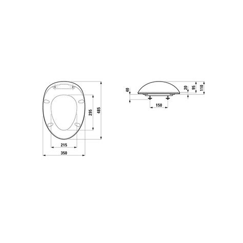 Abattant WC Frein De Chute Laufen ILBAGNOALESSI Quick Release Blanc