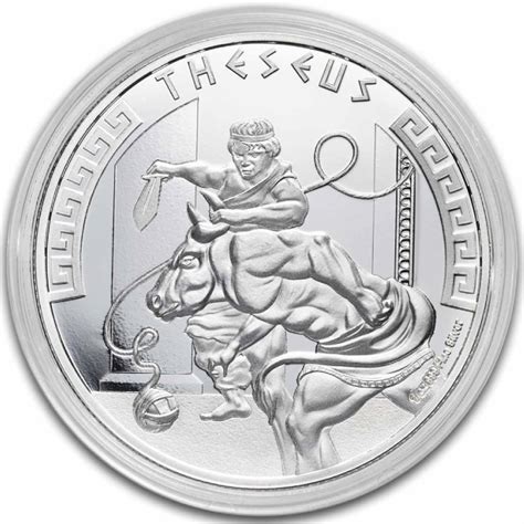 Niue Heroes Of Greek Mythology Theseus 1 Uncja Srebra 2024 Metal