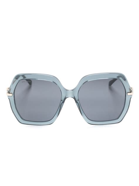 Jimmy Choo Eyewear Sonnenbrille Mit Oversized Gestell Farfetch