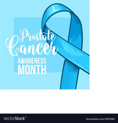 Prostate Cancer Awareness Month Banner Poster Vector Image