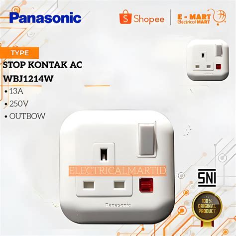 Jual Panasonic Stop Kontak Ac Inbow Wbj W Putih Tanam Shopee Indonesia