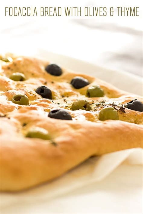 Focaccia Bread With Olives And Thyme Happy Foods Tube