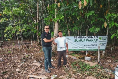 Global Wakaf ACT Lampung Bangun Sumur Wakaf Untuk Atasi Kekeringan