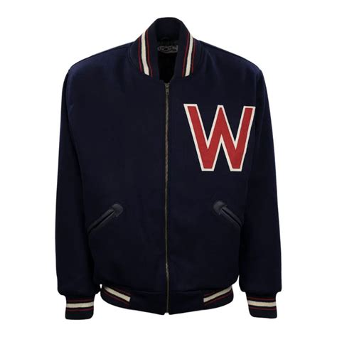 Get Washington Senators 1951 Navy Blue Varsity Wool Jacket