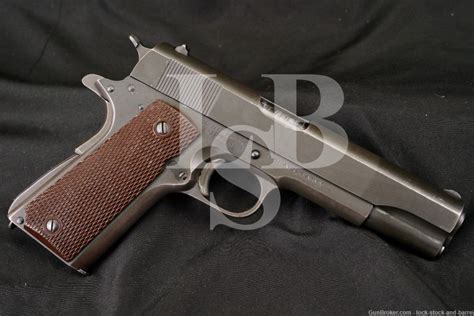 Wwii Us Army Colt 1911a1 1911 A1 45 Acp Semi Automatic Pistol 1943 C