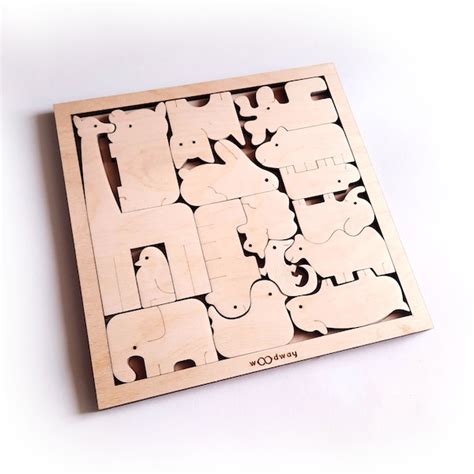 Wooden Animal Puzzle - Etsy