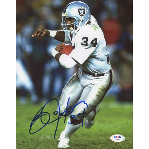 Bo Jackson Signed Raiders X Photo Psa Coa Pristine Auction