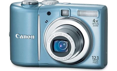 Canon PowerShot A1100 IS Blue 12 1 Megapixel Digital Camera With 4X