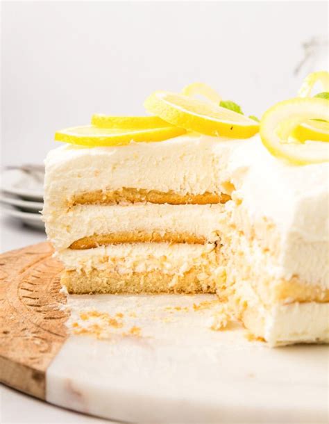 4 Ingredient No Bake Lemon Cake Kirbies Cravings