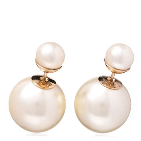 Christian Dior Pearl Mise En Dior Tribal Earrings Fashionphile