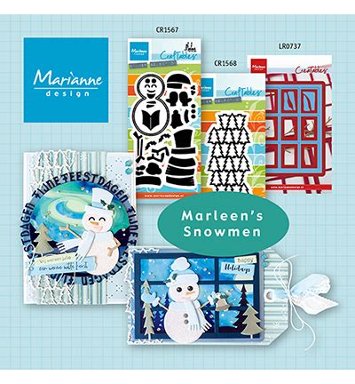 Cr Marianne Design Craftable Sneeuwpop By Marleen Knutselkraam