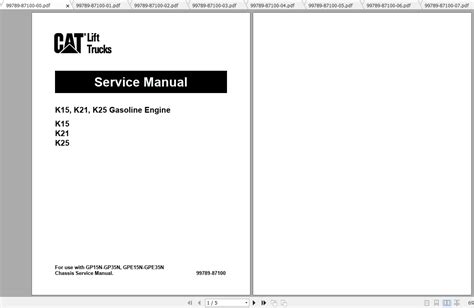 Caterpillar Lift Truck Gp Nm Service Manuals Auto Repair Manual