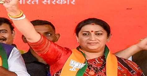 Smriti Iranis Proxy Jibe After Congress Fields A Non Gandhi From Amethi