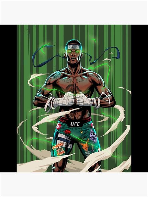 "Israel Adesanya UFC middleweight champion anime art " Poster by Grace ...