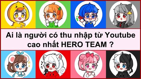 Bạn biết được bao nhiêu cái nhất trong HERO TEAM Câu Đố Vui YouTube