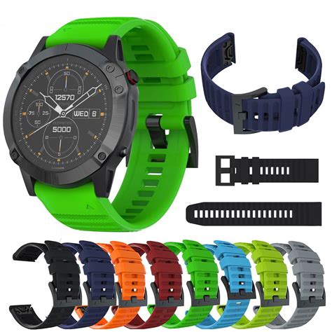 Cheap 26mm Silicone Strap For Garmin Fenix 7X 6X 6X Pro Quick Fit