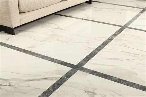 Porcelain Stoneware Wall Floor Tiles With Marble Effect Anima Statuario