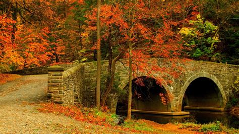 Autumn Bridge Wallpapers - Wallpaper Cave