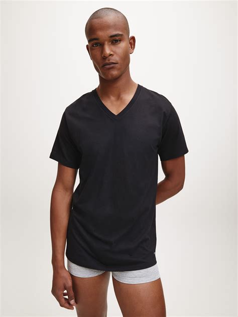 Ripley Camiseta AlgodÓn Hombre Calvin Klein Negro 3 Pack Cotton