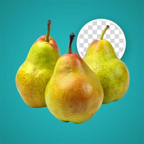 Premium PSD Pear Fruit Isolated On Transparent Background