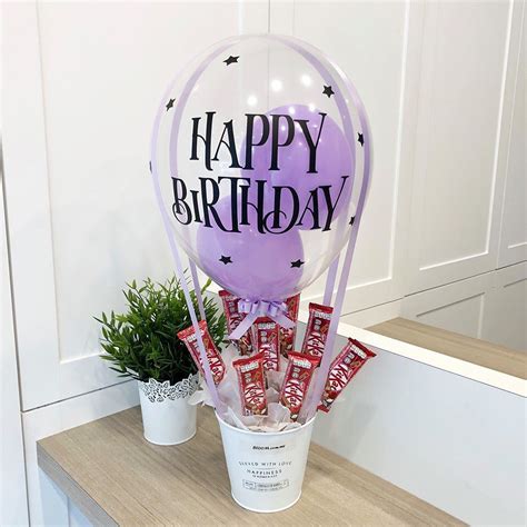 Chocolate Hot Air Balloon Birthday T For Your Loved One ~~ 🎈🎈 Kitkat With Balloon Design