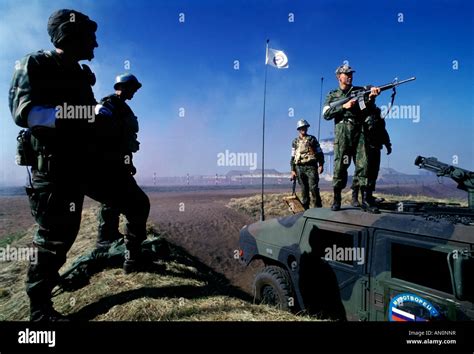 Russian Soldier Firing An American M16 During Peacekeeper 94 A