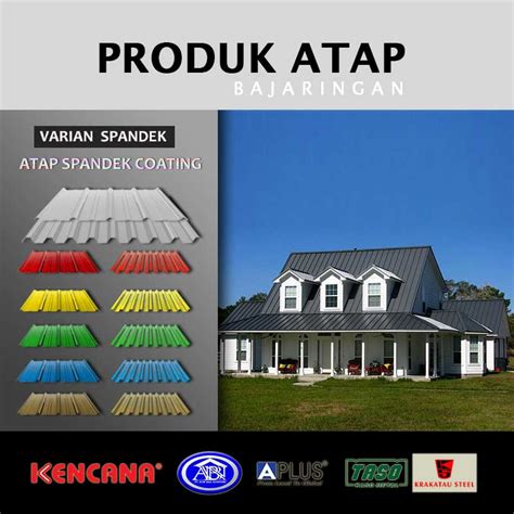 Harga Atap Spandek Warna Galvalum Baja Ringan Warna