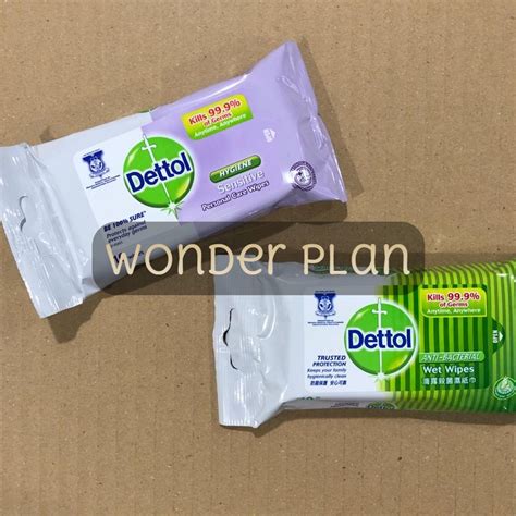 Dettol Anti Bacterial Wet Wipes 10s Original Sensitive Shopee Malaysia