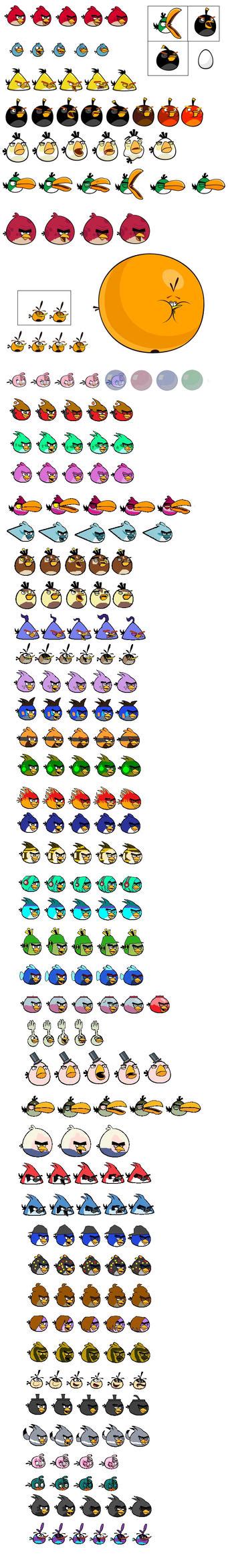 All New Angry Birds And Angry Birds Ocs Sprites By Jared33 On Deviantart