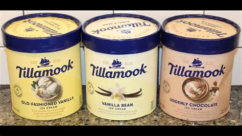 Tillamook Ice Cream Old Fashioned Vanilla Vanilla Bean Udderly