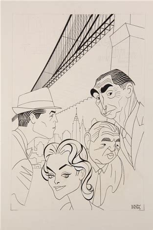 Caricature For CBS TV First Police Drama The Naked City With Paul Burke