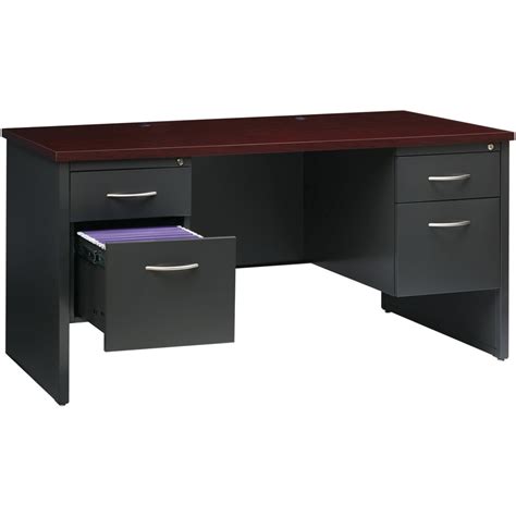 Lorell Fortress Modular Series Double Pedestal Desk Collections Lorell