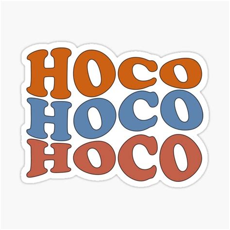 "Hoco Hoco Hoco Homecoming" Sticker for Sale by aDevlop25 | Redbubble