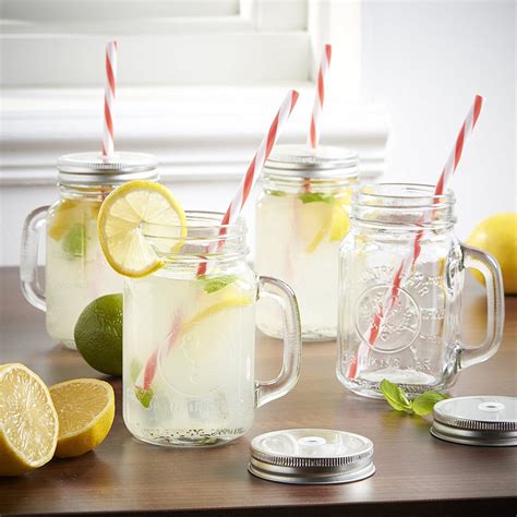 11 Oz Glass Milk Bottle Set Of 12 Includes Reusable White Lids And Straws