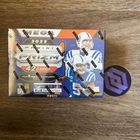 New Panini Nfl Prizm Football Mega Box Factory Sealed Pink Silver