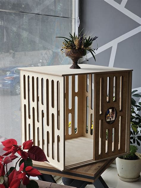 Modern Dog Crate, Wooden Dog Bed, Dog House, Modern Indoor Dog Crate ...