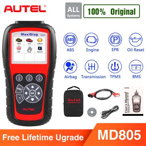 Autel Md Obd Scanner Car Code Reader Full System Diagnostic Tool