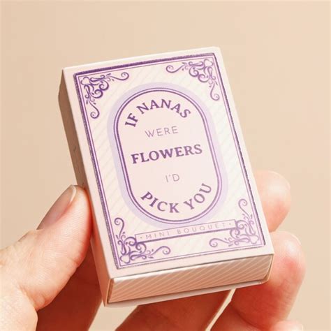 Nana Tiny Matchbox Dried Flower Posy Lisa Angel