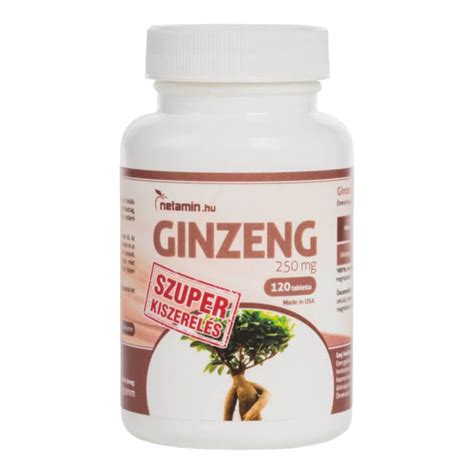 Netamin Ginzeng 250mg étrend kiegészítő kapszula 40db