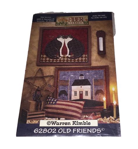 Picture Quilts Art Patterns Old Friends Fiber Mosaics Warren Kimble