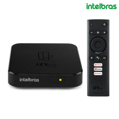 Smart Box Android Tv Izy Play Google Assistent Intelbras Streaming