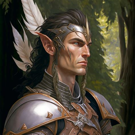 Wood Elf Paladin Personagens Masculinos Ideias Para Personagens Rpg